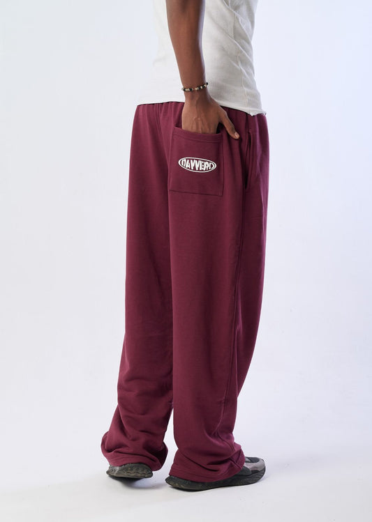 SUMMER BURGUNDY SWEATPANTS