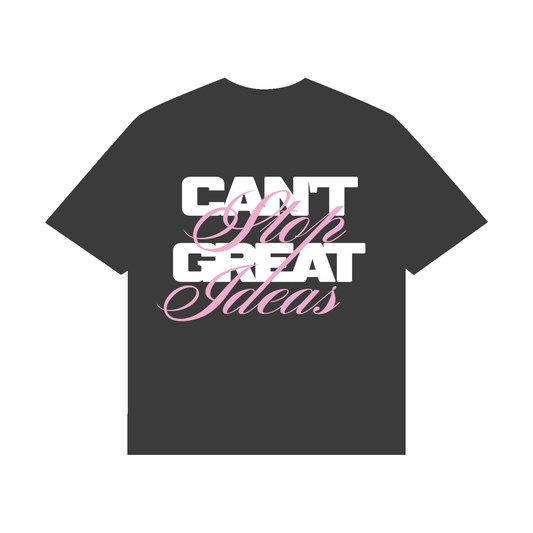 CAN'T RESIST CHARCOAL TEE