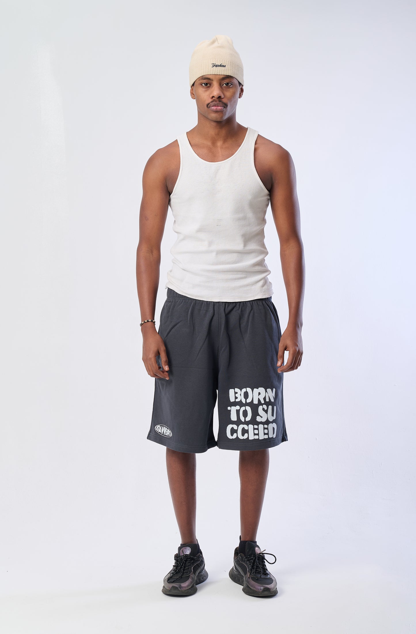 BORN TO SUCCEED CHARCOAL SHORT