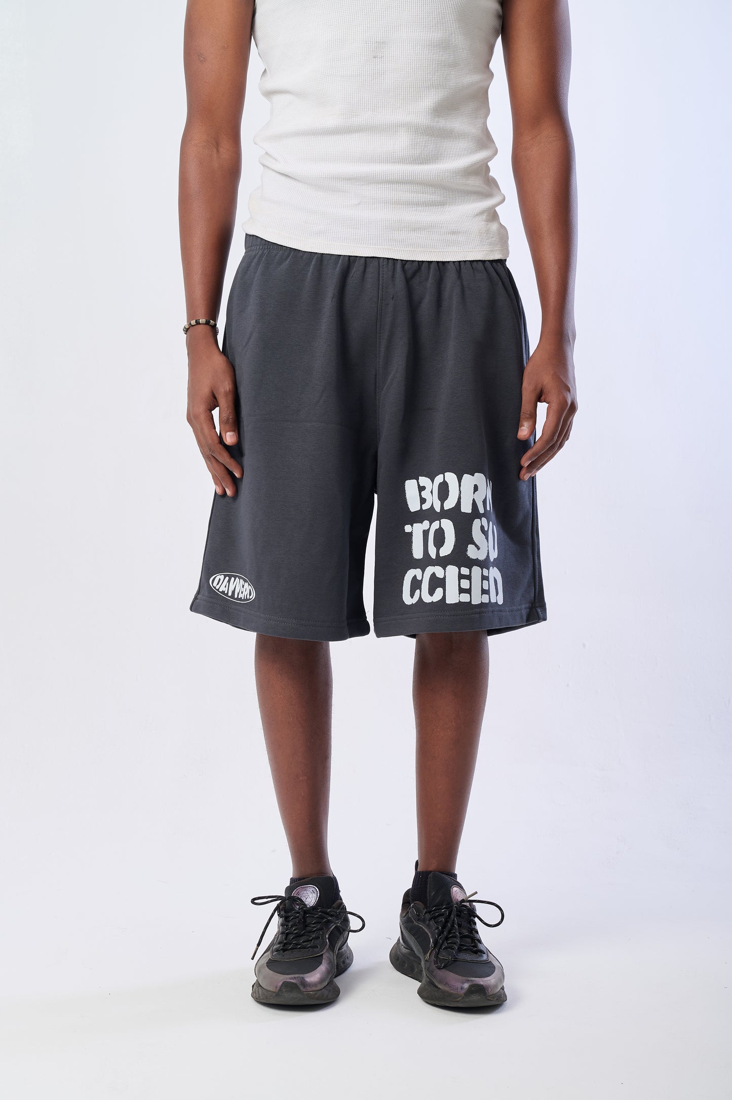 BORN TO SUCCEED CHARCOAL SHORT
