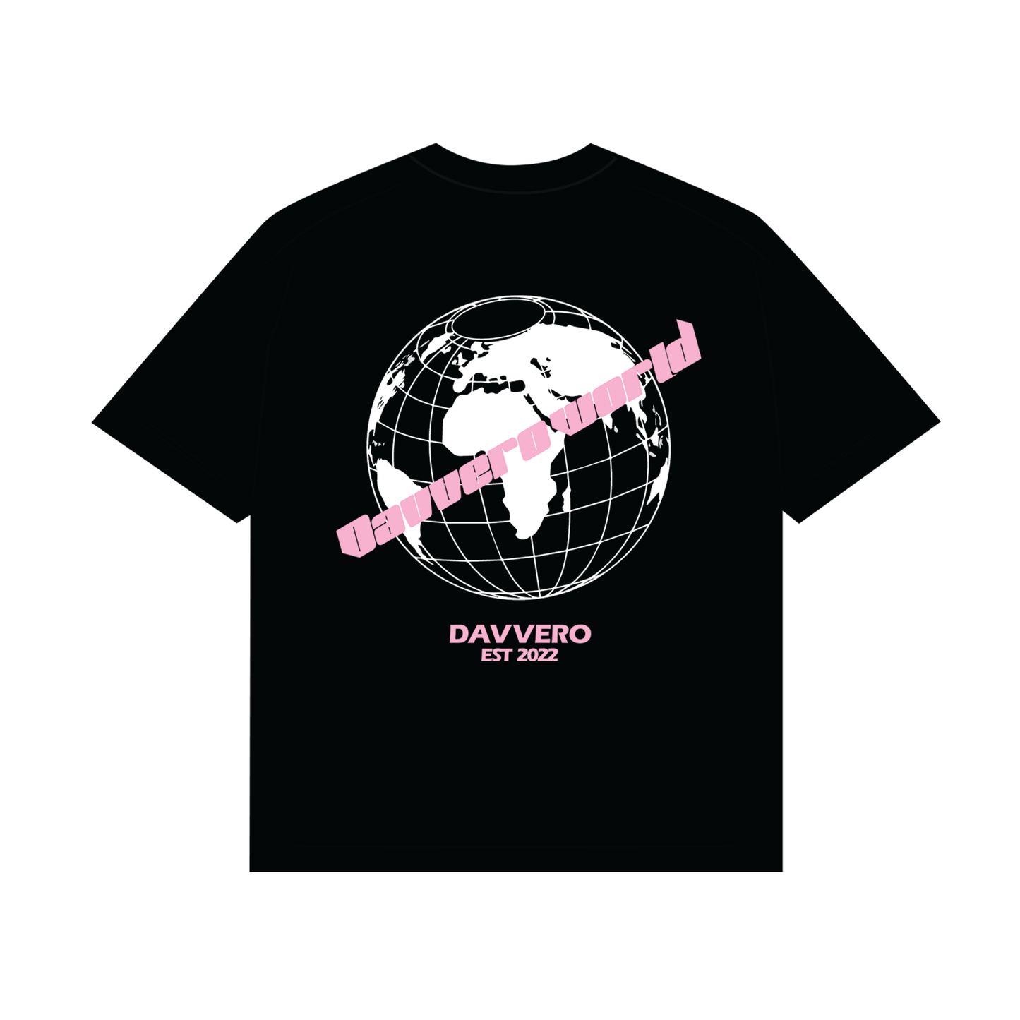 DAVVERO WRLD BLACK TEE