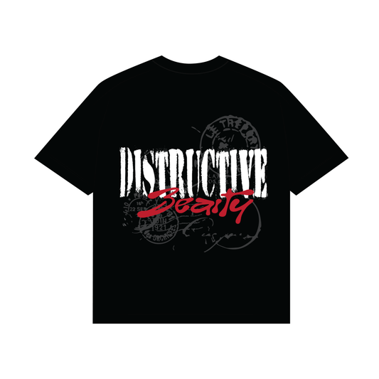 DISTRUCTIVE BLACK TEE