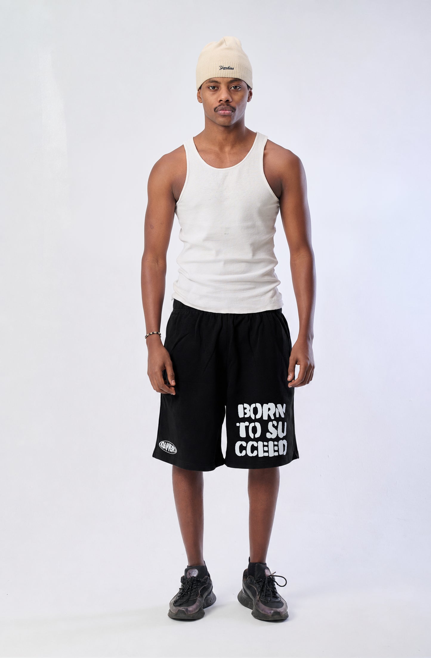 BORN TO SUCCEED BLACK SHORT