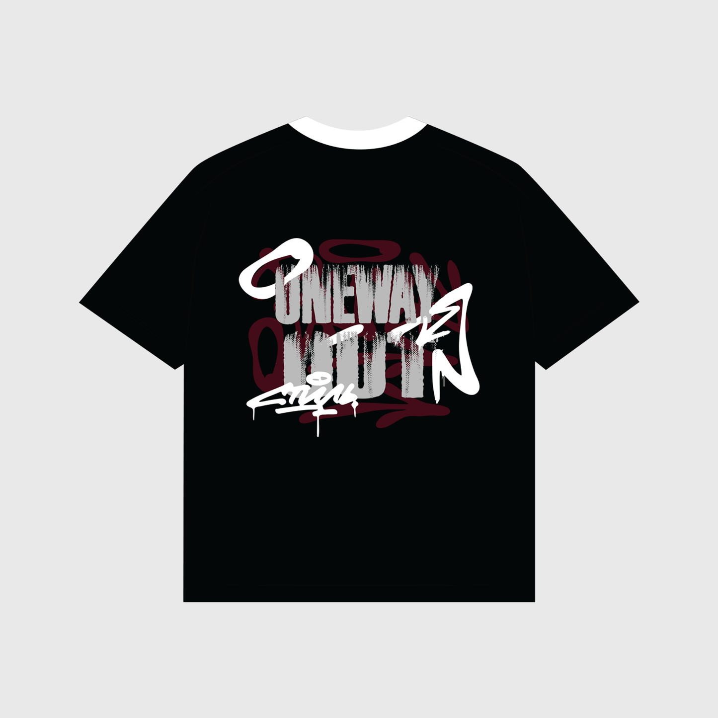 ONEW WAY OUT BLACK TEE