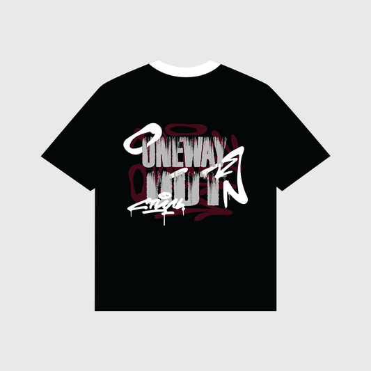 ONEW WAY OUT BLACK TEE
