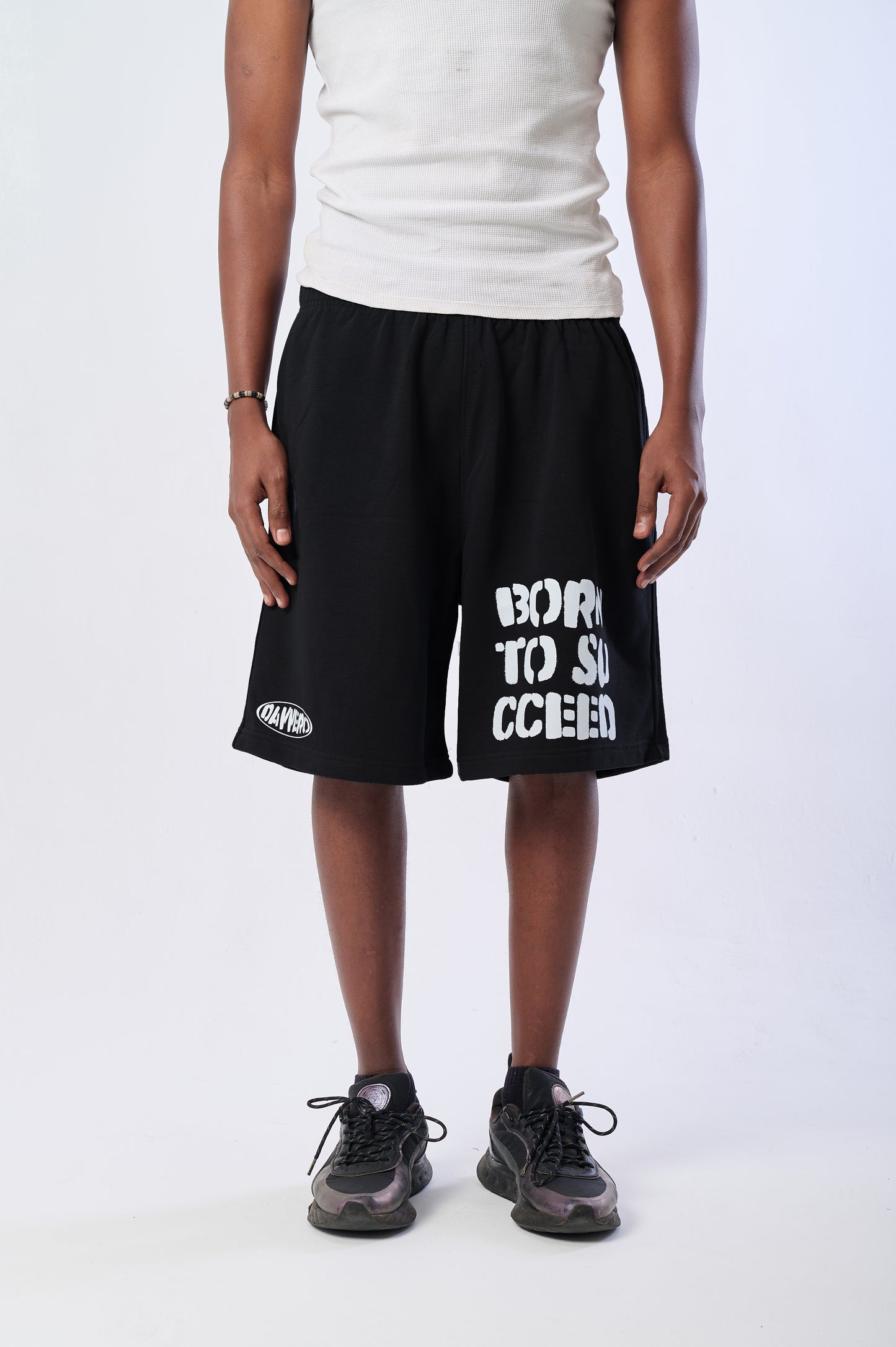 BORN TO SUCCEED BLACK SHORT