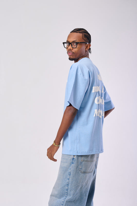 LOOK MOM BABYBLUE TEE
